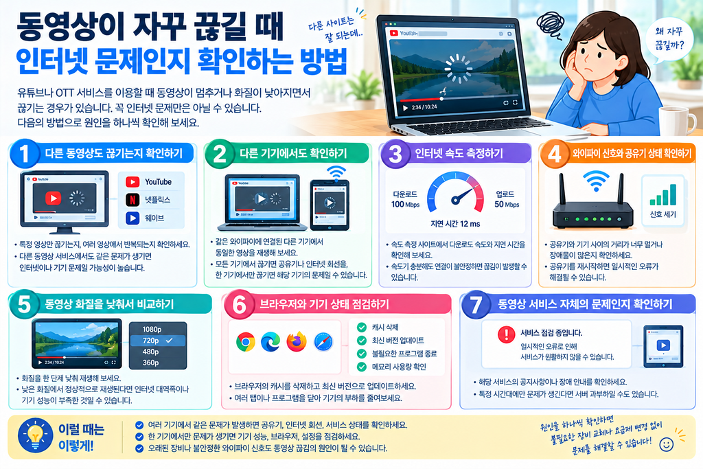 동영상이 자꾸 끊길 때 인터넷 문제인지 확인하는 방법 1 image 25