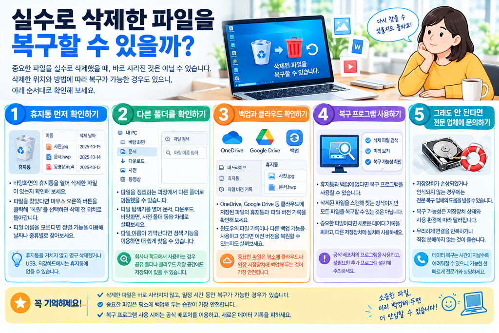 실수로 삭제한 파일을 복구할 수 있을까? 확인 순서 알아보기 1 image 26
