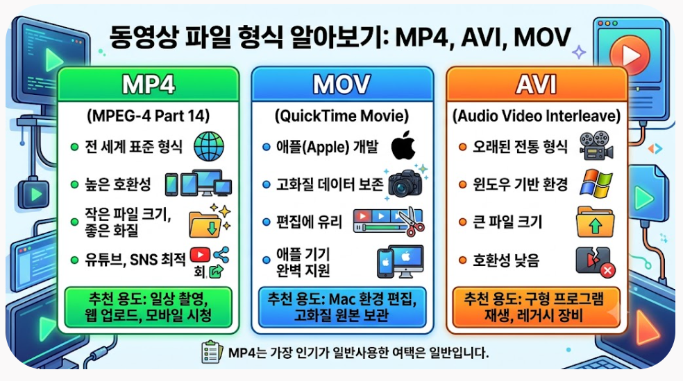 MP4, AVI, MOV 파일은 무엇이 다를까? 동영상 형식 알아보기 1 image 33